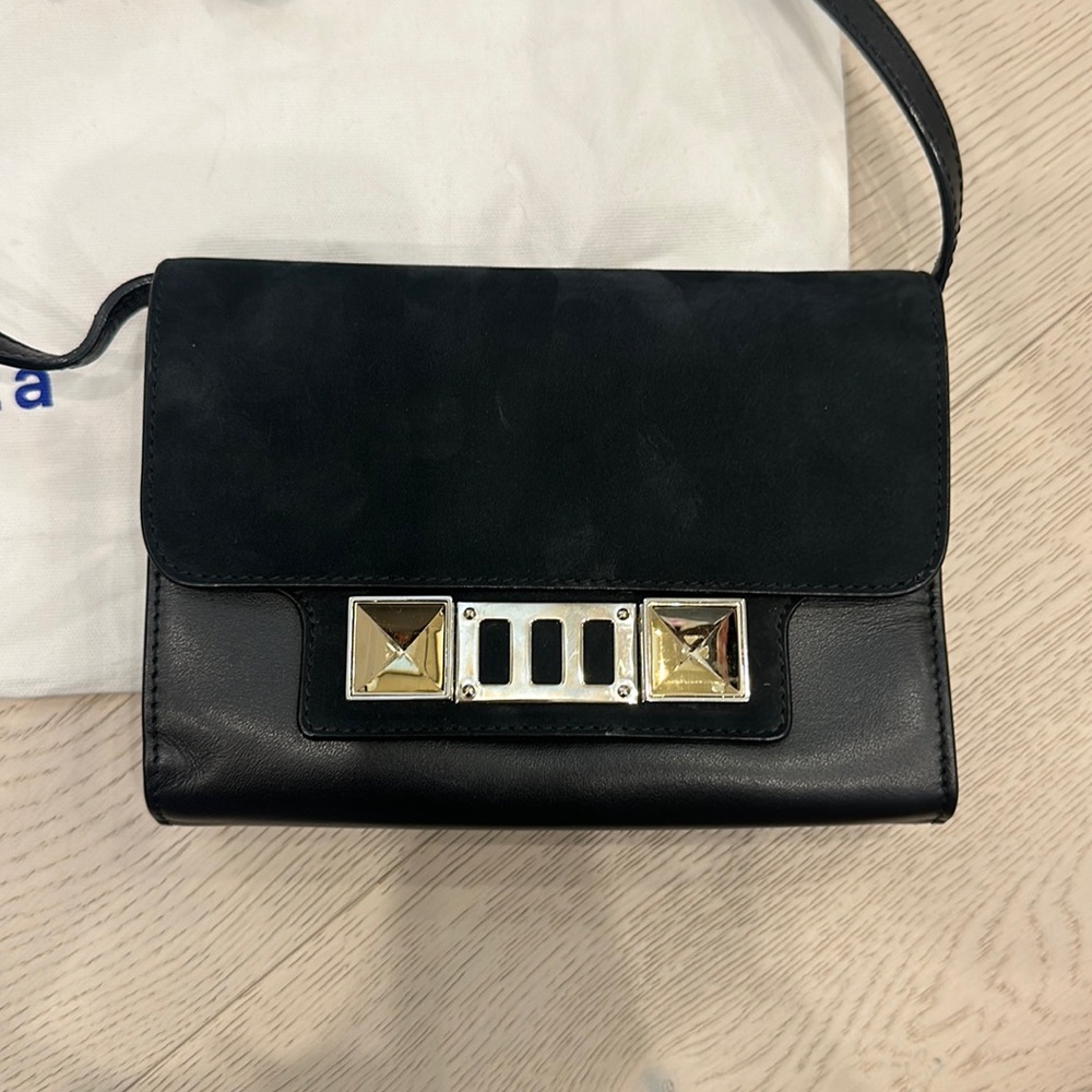 Proenza Schouler Suede and Leather Cross Body Bag